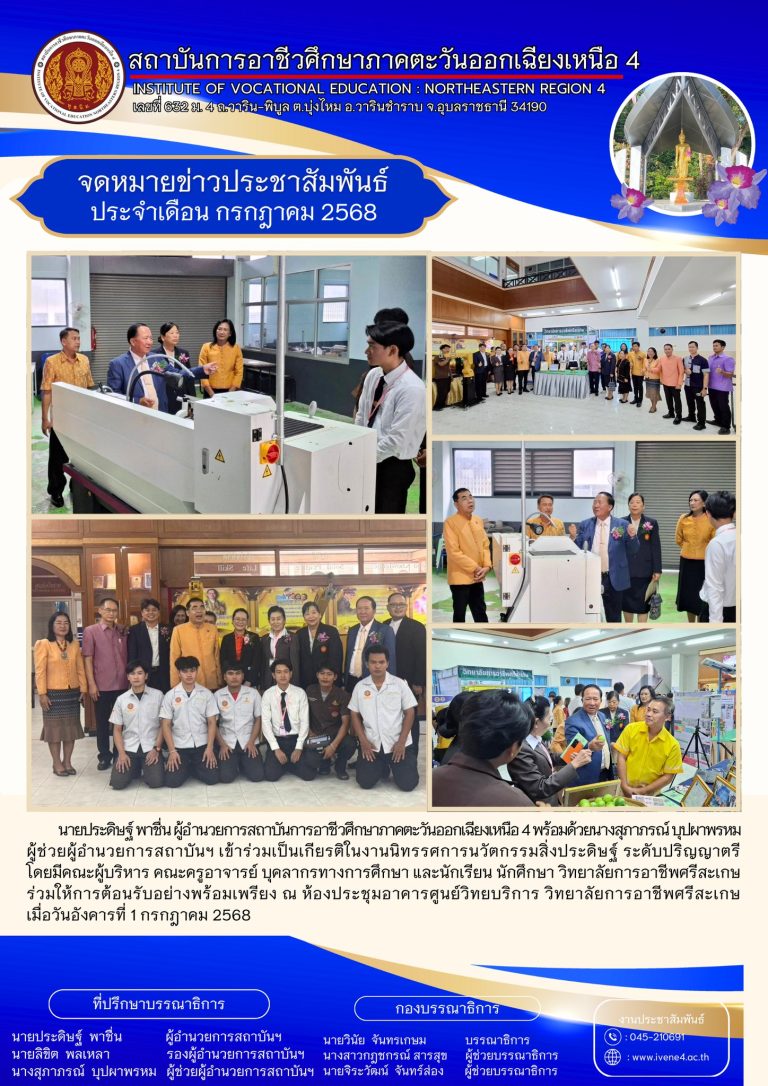 งานนิทรรศการนวัตกรรมสิ่งประดิษฐ์ ระดับปริญญาตรี