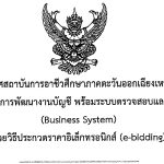 ประะกวดราคาซื้อชุดปฏิบัติการพัฒนางานบัญชี  พร้อมระบบตรวจสอบและแสดงภัยคุกคามต่อระบบงาน
